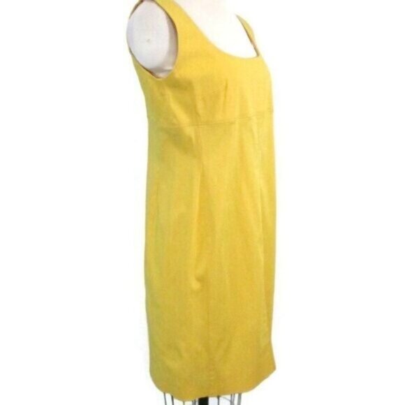 Vintage Contraire Louis Feraud  Designer Yellow Dress 8 Medium - Picture 2 of 3